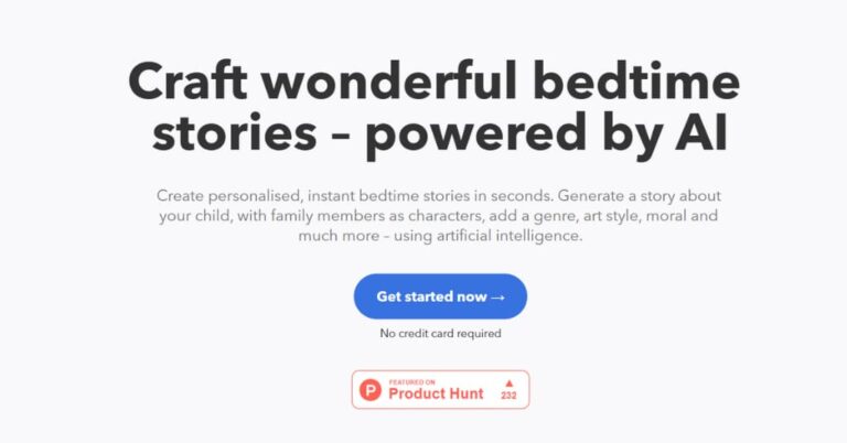 Bedtimestory AI Review 2023: Details, Key Features & Price