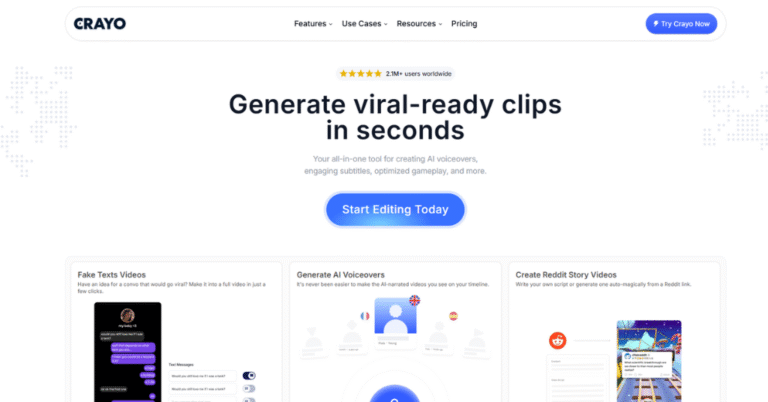 Crayo AI- Create Viral Clips in Seconds
