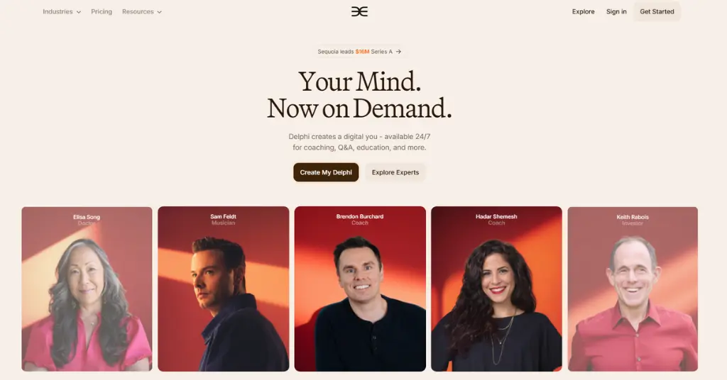Delphi AI -  Text, Audio, Video to a Living Digital Mind