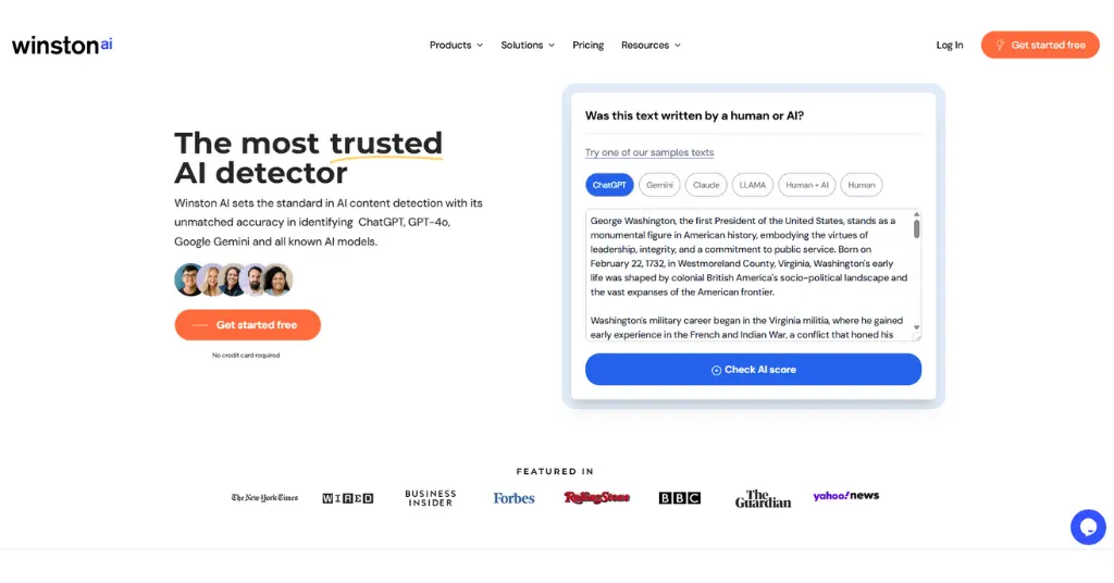 Winston AI - Best AI Content Detector