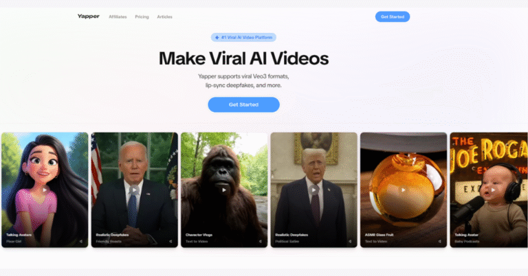  Yapper AI- Create Viral AI Videos