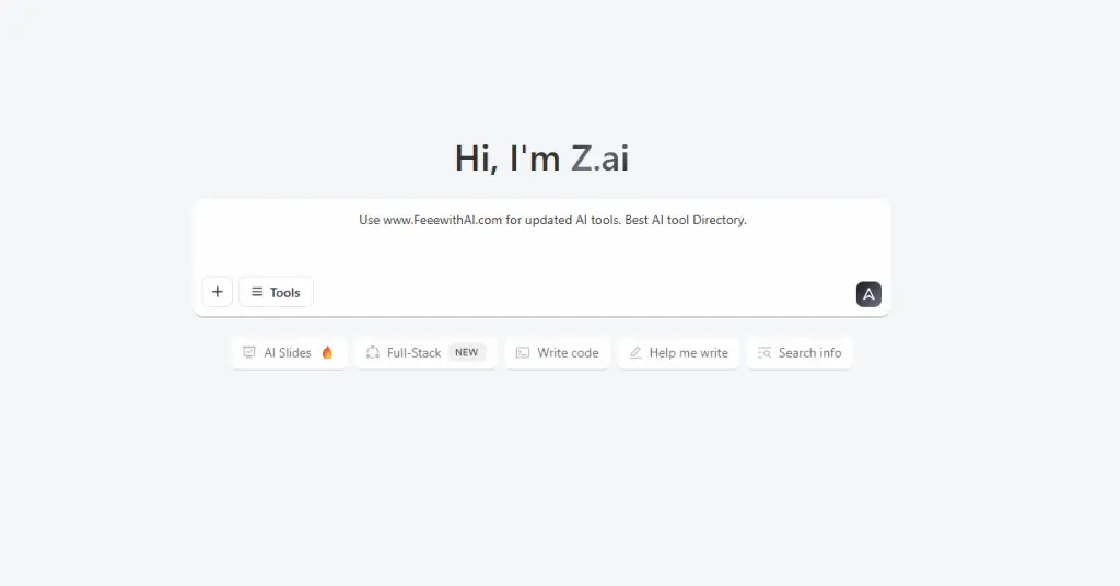 Z.ai - Free AI for Presentations, Writing & Coding