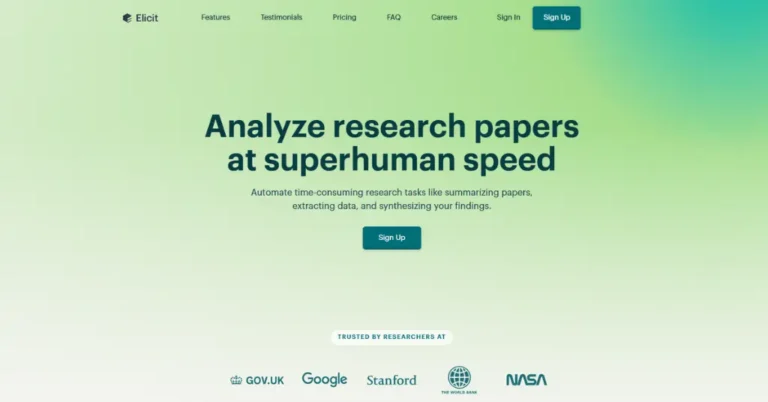Elicit AI - Free Research Assistant