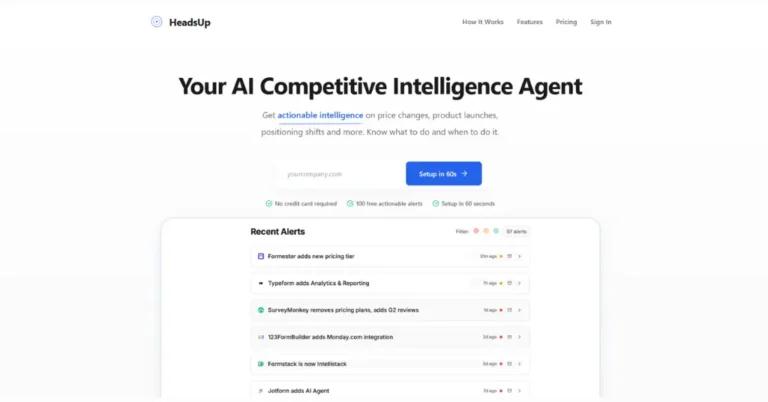 HeadsUp -Your AI Competitive Intelligence Agent