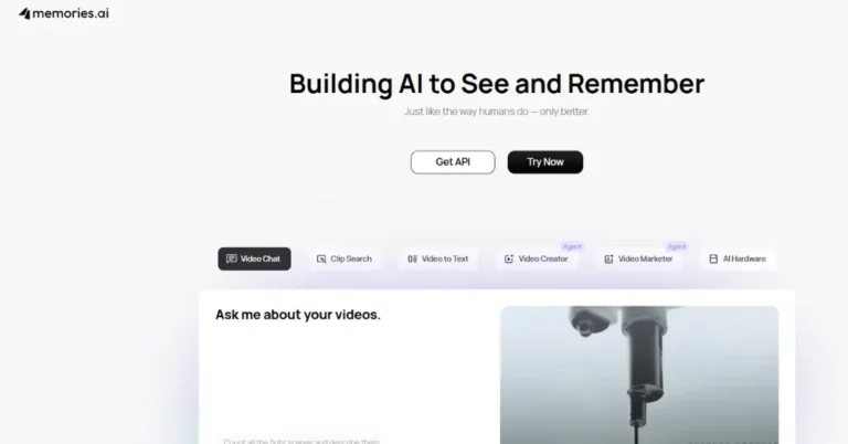 Memories.ai - AI Driven Video Analysis
