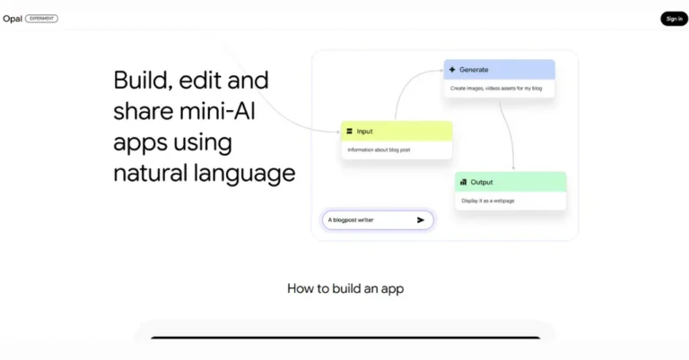 Opal - FREE AI App Builder