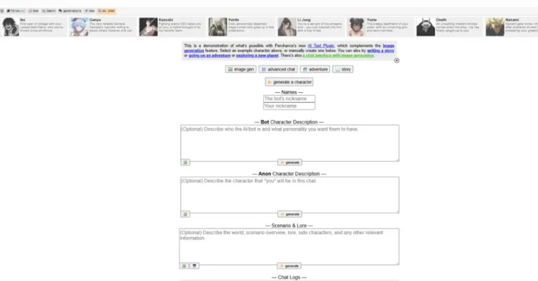 Perchance AI Chat & Roleplay (Free, no sign-up, Unlimited)