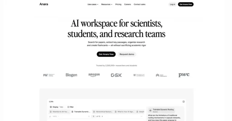 Anara AI - Tool for Scientists, Researcher