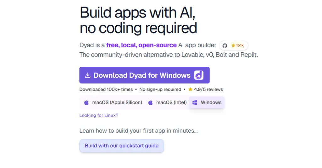 Dyad AI - Free Open-Source App Builder