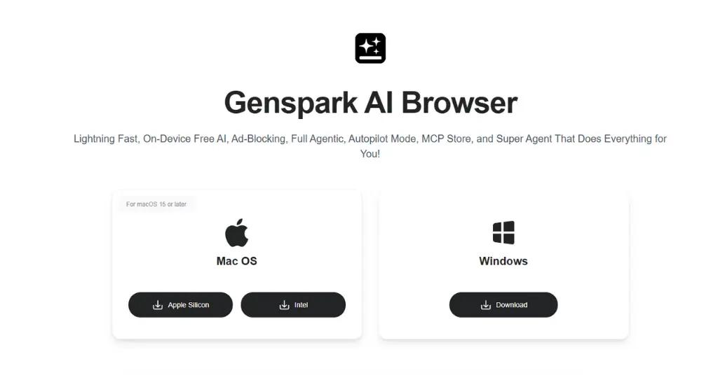 GenSpark AI Browser - Download