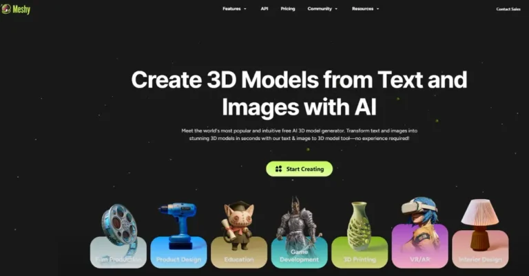 Meshy AI - Free AI 3D Model Generator