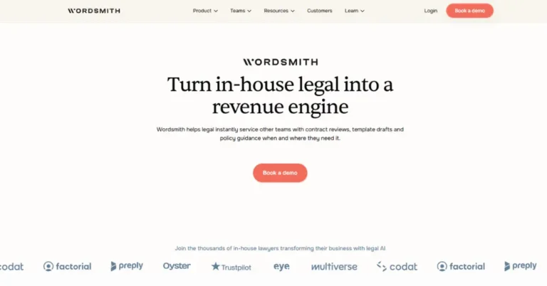 Wordsmith AI - In-House Legal into a Revenue Engine