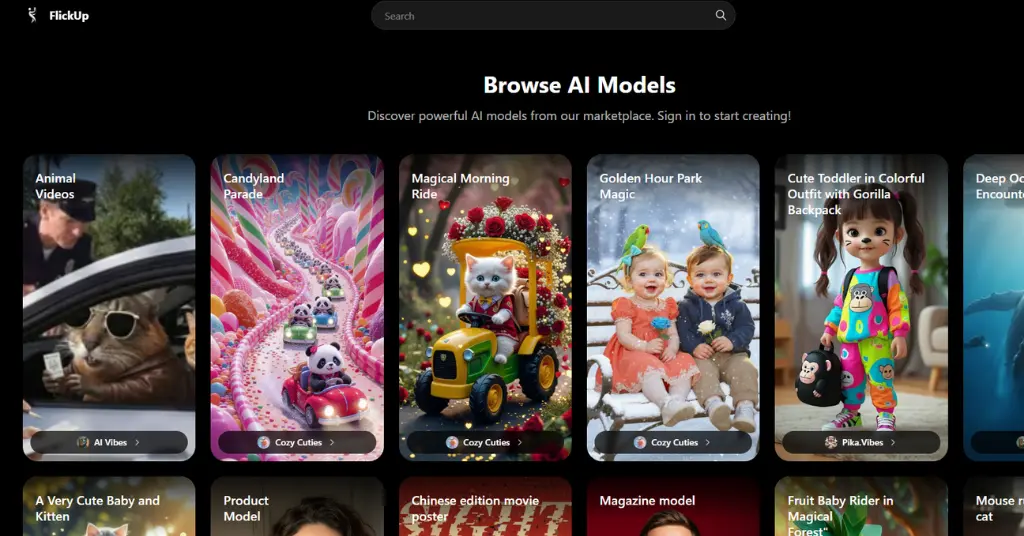 FlickUp AI - Free AI Videos & Images in Seconds