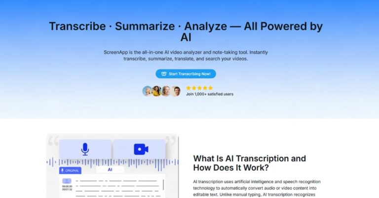 ScreenApp - AI Transcriber