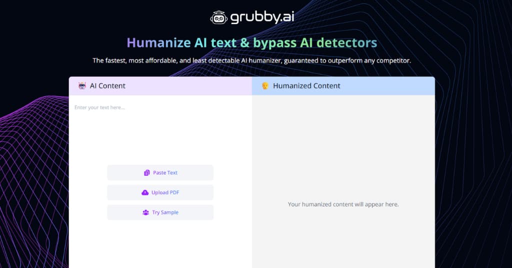Grubby AI - Undetectable AI Humanizer