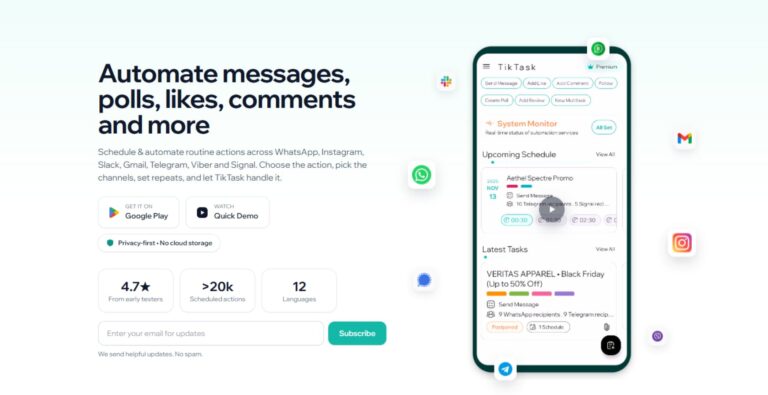 TikTask AI- Marketing Automation App