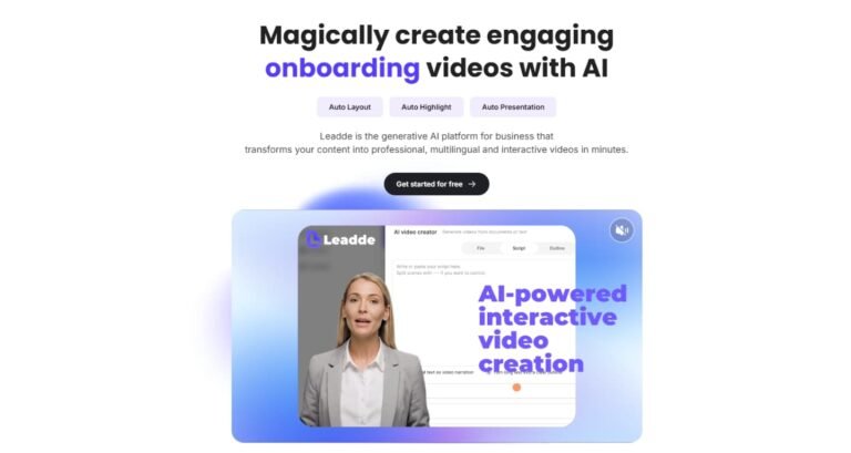 Leadde AI - Text to Professional Video