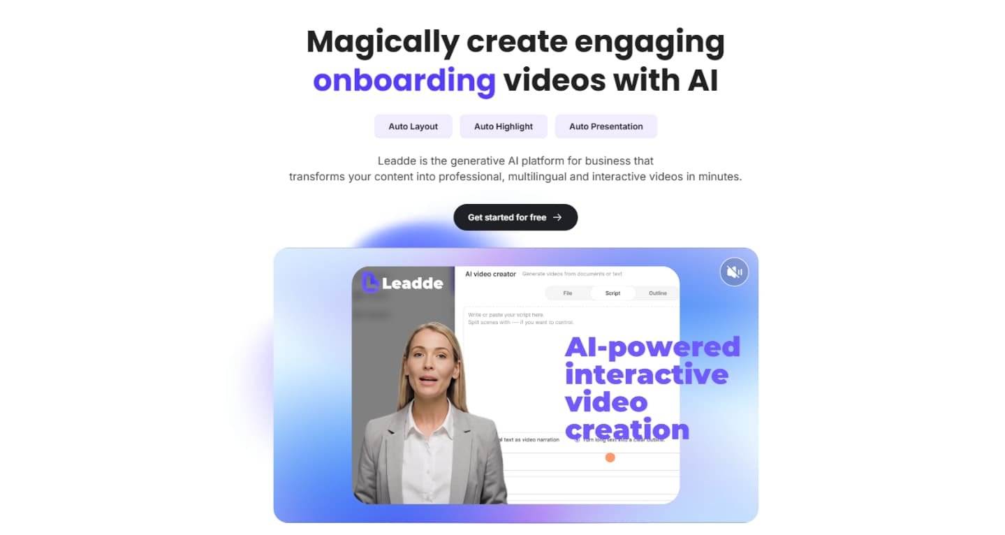 Leadde AI - Text to Professional Video