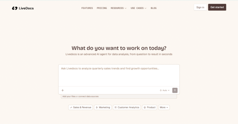 LiveDocs -AI Notebooks That Make Data Interactive & Fun