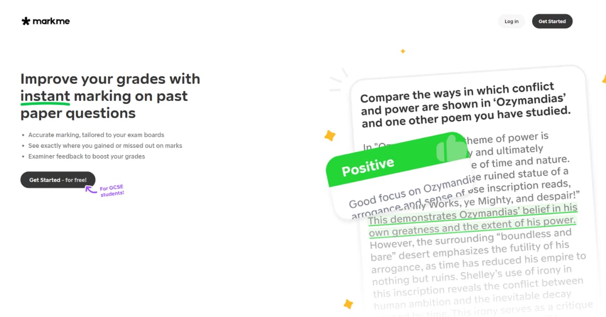 MarkMe AI - Instant Feedback for GCSE