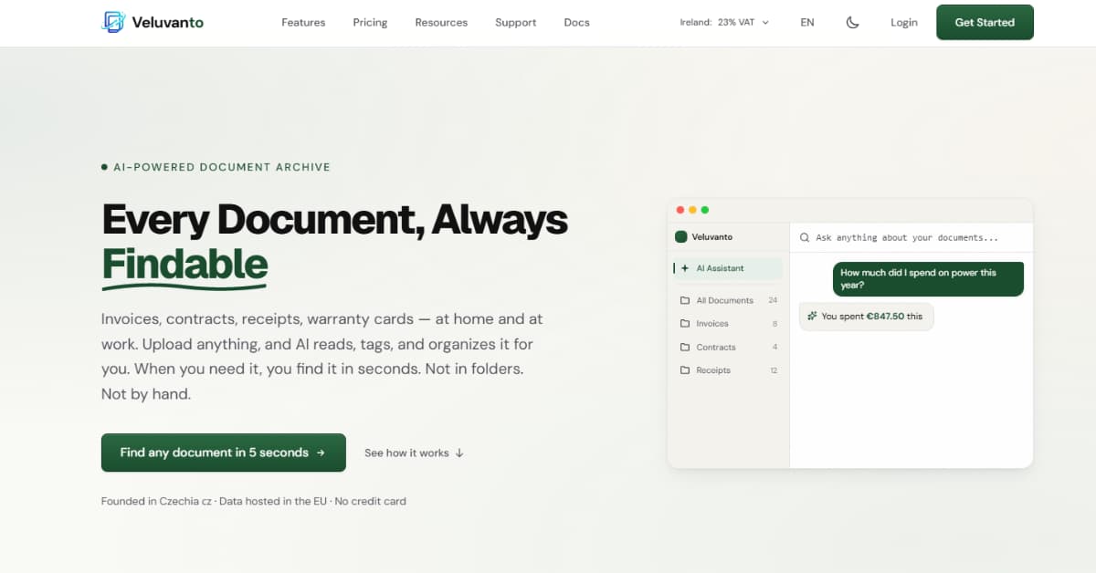 Veluvanto AI - Document Management Revolution